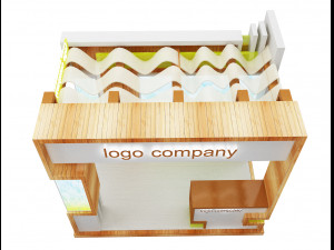 booth exhibition stand a 1 3D Модель