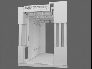 booth exhibition stand a 1 3D Model