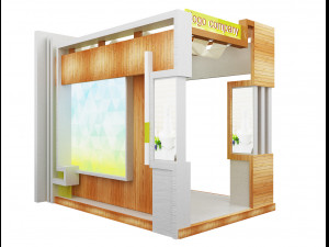 booth exhibition stand a 1 3D Модель