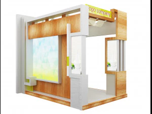 booth exhibition stand a 1 3D Model