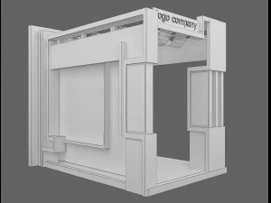 booth exhibition stand a 1 3D Model