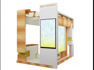 booth exhibition stand a 1 3D Модель