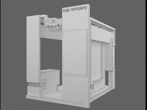 booth exhibition stand a 1 3D Model