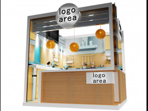 booth exhibition stand a 9 3D Model