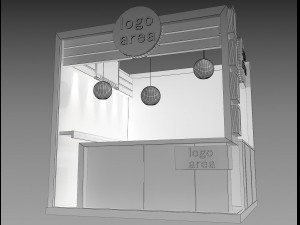 booth exhibition stand a 9 Modèle 3D