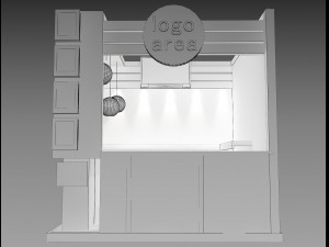 booth exhibition stand a 9 Modèle 3D