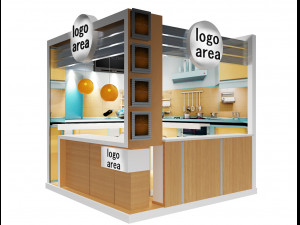 booth exhibition stand a 9 Modèle 3D