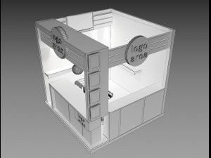 booth exhibition stand a 9 Modèle 3D