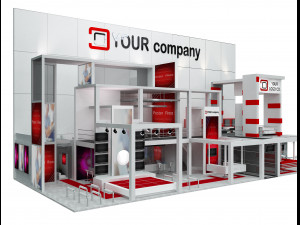 booth exhibition stand a 500a 3Dモデル