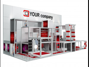 booth exhibition stand a 500a 3Dモデル