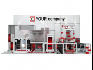 booth exhibition stand a 500a 3Dモデル