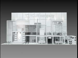 booth exhibition stand a 500a 3Dモデル
