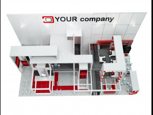 booth exhibition stand a 500a 3Dモデル