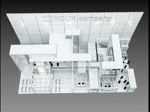 booth exhibition stand a 500a 3Dモデル