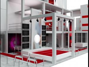 booth exhibition stand a 500a 3Dモデル