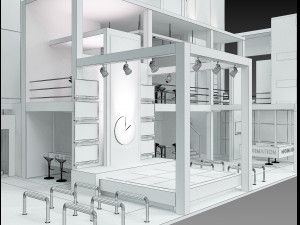 booth exhibition stand a 500a 3Dモデル