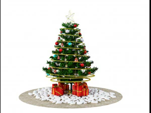 christmas tree gift a501 3D Model
