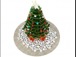 christmas tree gift a501 3D Модель