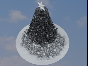 christmas tree gift a501 3D Модель