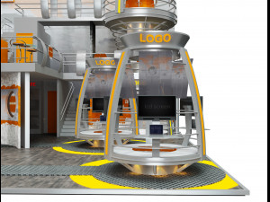 booth exhibition stand a502a 3D Модель