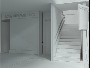 booth exhibition stand a502a 3D Модель