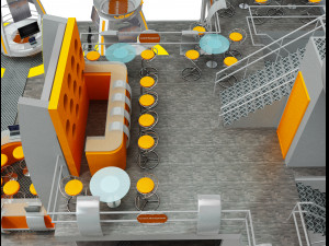 booth exhibition stand a502a 3D Модель