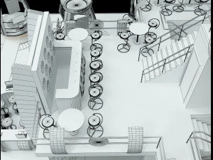 booth exhibition stand a502a 3D Model