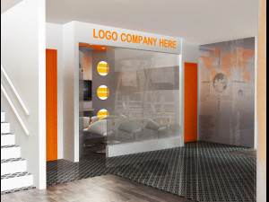 booth exhibition stand a502a 3D Модель