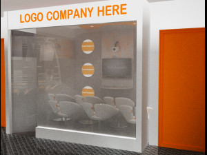 booth exhibition stand a502a 3D Модель