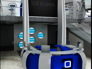 booth exhibition stand a502a 3D Модель
