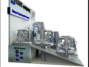 booth exhibition stand a502a 3D Модель