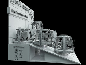 booth exhibition stand a502b Modelo 3D