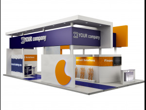 booth exhibition stand a503 3D 모델
