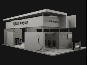 booth exhibition stand a503 3D Model