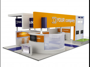 booth exhibition stand a503 Model 3D