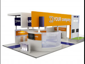 booth exhibition stand a503 3D Model