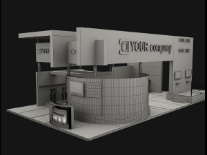 booth exhibition stand a503 Model 3D