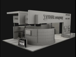 booth exhibition stand a503 3D Model