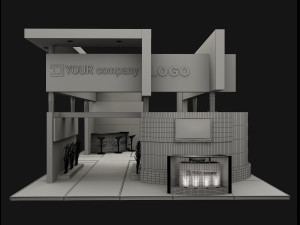 booth exhibition stand a503 Model 3D