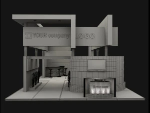 booth exhibition stand a503 3D Model