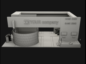 booth exhibition stand a503 Model 3D