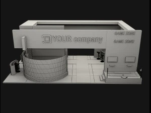 booth exhibition stand a503 3D Model