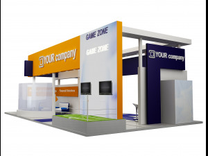 booth exhibition stand a503 Model 3D