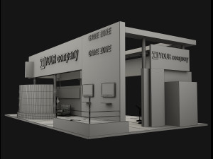booth exhibition stand a503 Model 3D