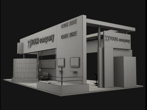 booth exhibition stand a503 3D Model