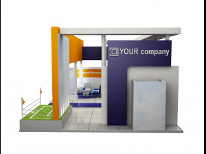booth exhibition stand a503 Model 3D