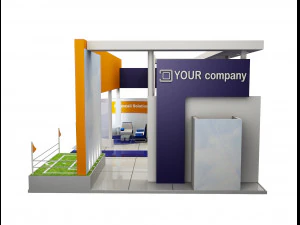 booth exhibition stand a503 3D Model