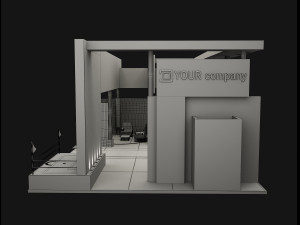 booth exhibition stand a503 Model 3D