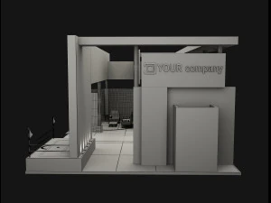 booth exhibition stand a503 3D Model