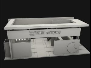 booth exhibition stand a503 Model 3D
